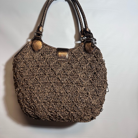 Brighton Tan Shoulder Bag with Woven Design - Picture 4 of 6